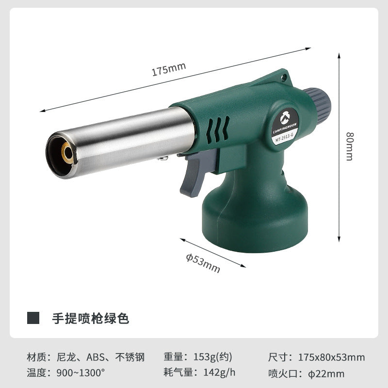 Campingmoon MT-2913-G MT-2913-H High Power Butane Gas Blow Torch Outdoor Portable Charcoal Grill Burner Hand Igniter Cartridge Spitfire Spray Gun