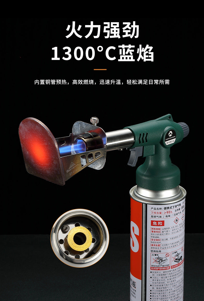 Campingmoon MT-2913-G MT-2913-H High Power Butane Gas Blow Torch Outdoor Portable Charcoal Grill Burner Hand Igniter Cartridge Spitfire Spray Gun