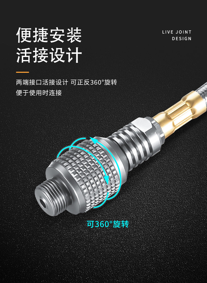 Campingmoon Z17-2M Canister Extension Hose Portable Lightweight Outdoor Camping Butane Extension Tube Flat Screw Threaded Tank Connector Pipe