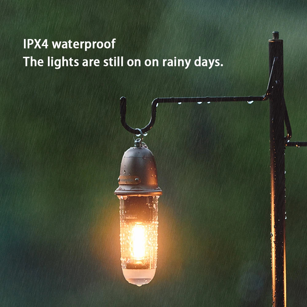 Naturehike 2-in-1 Atmosphere Light Portable Ultralight Ambient Lighting Lamps Light Outdoor Equipment Waterproof IPX4 Usage UP To 3-8H Type-C Charge Camping Hiking Picnic Travel Original Nature Hike