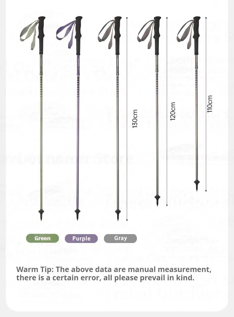 Naturehike Light Wind Pro Trekking Pole Portable Ultralight 4-Section Folding Telescopic Walking Stick 7075 Aluminum Alloy Hiking Mountaineering Staff