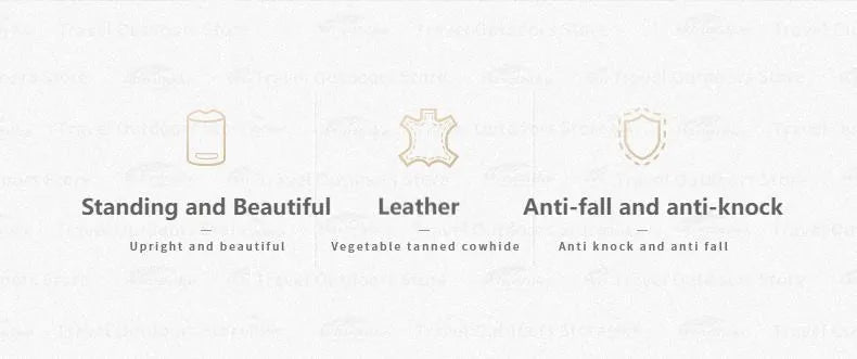 Naturehike Butane Tank Leather Cover Portable Lightweight 5 Styles Retro Gas Can Protective Cover Premium Texture Air Canister for Cassette Stove Bottle Wrap