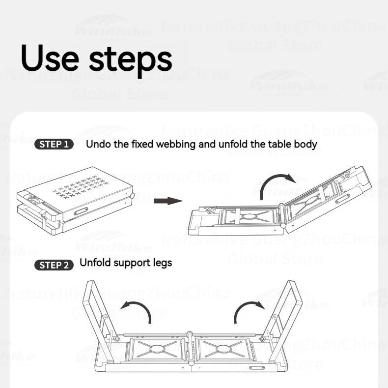Naturehike Folding Barbecue Table Grill Box Portable Lightweight Multifunctional Foldable Black White BBQ Grill Rack Stove Table Supply Camping