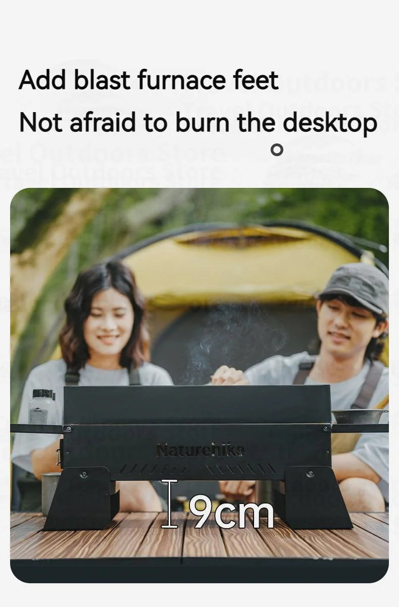 Naturehike Folding Desktop Grill Outdoor Portable Lightweight Barbecue BBQ Stove Burner Charcoal Grill Easy To Disassemble And Wash Camping Hiking