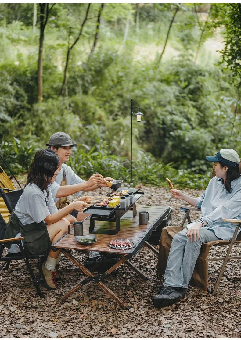 Naturehike Folding Desktop Grill Outdoor Portable Lightweight Barbecue BBQ Stove Burner Charcoal Grill Easy To Disassemble And Wash Camping Hiking