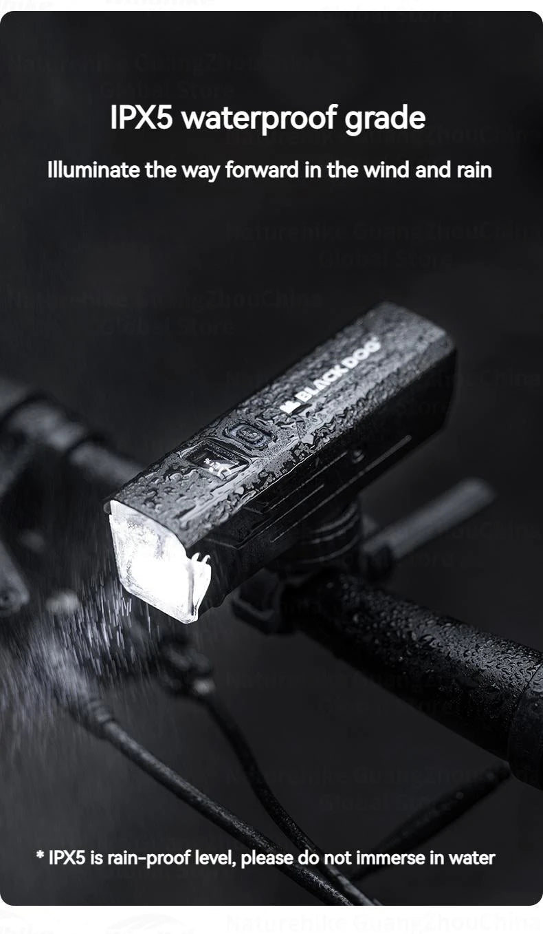 BLACKDOG Outdoor Bike Headlight Strong Night Light Riding Flashlight Induction Sensor Mountain Light USB Rechargeable Waterproof Riding Lamp