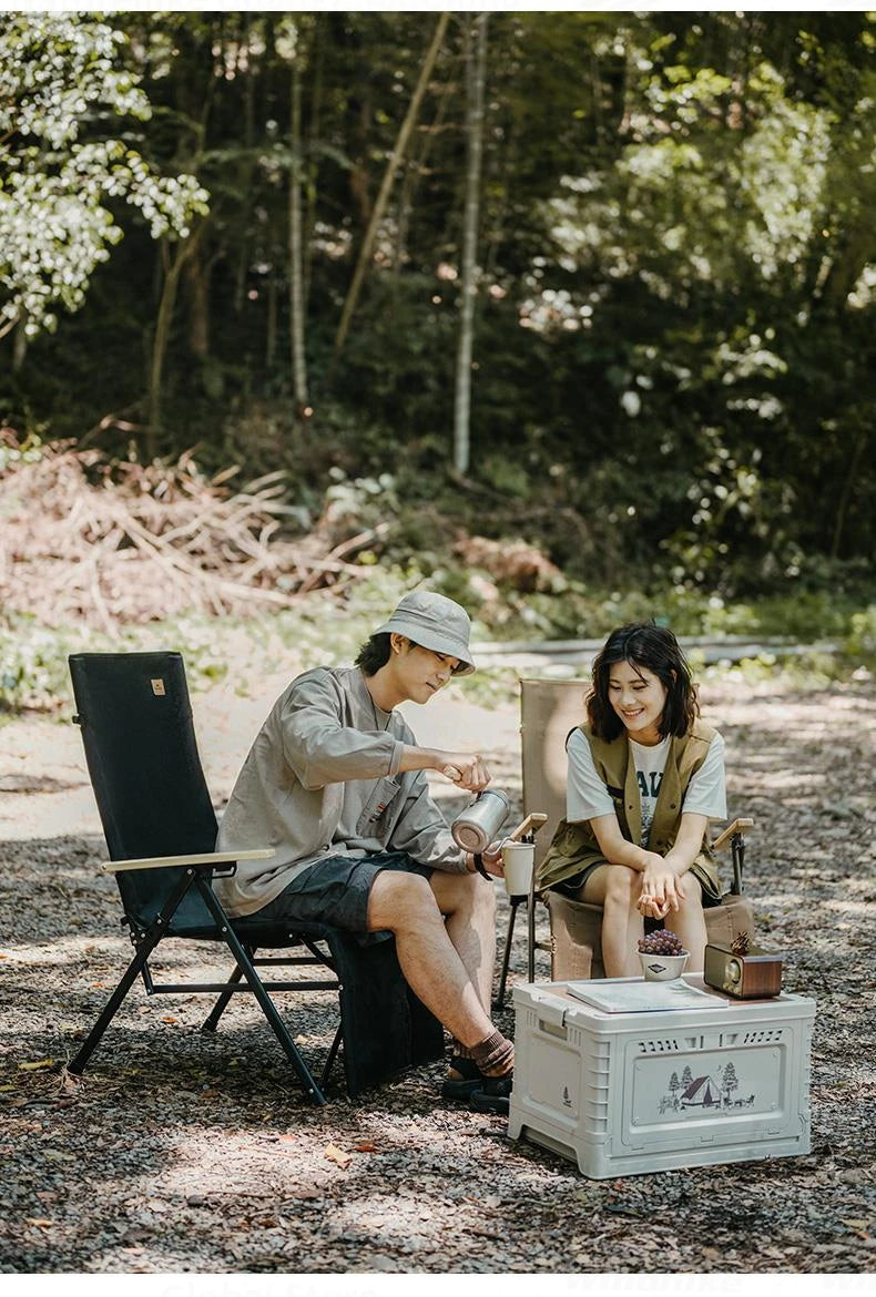 Naturehike NIGHTFALL Folding Recliner Chair Adjustable Backrest Portable Leisure Lounger Camping Outdoor Hiking Fishing Beach Travel Armchair Footrest Heavy Duty Original Nature Hike