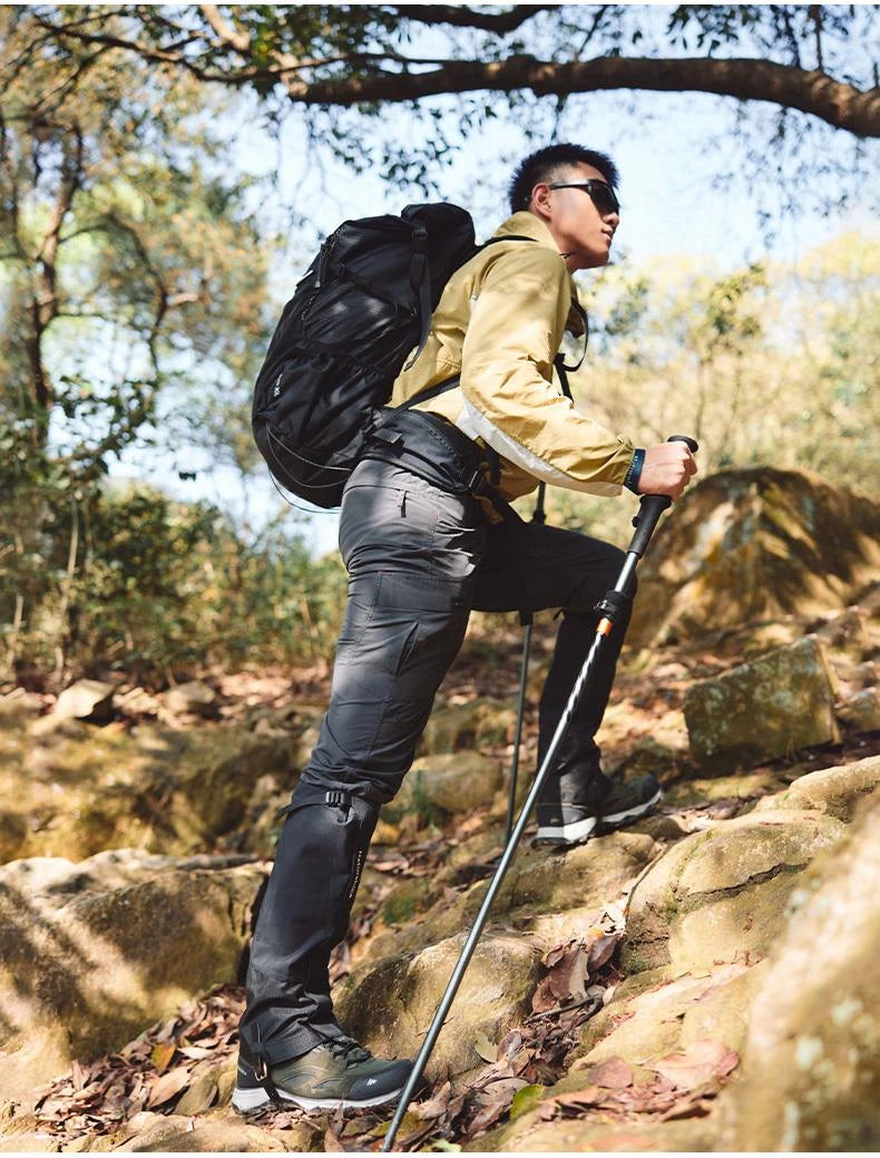 Naturehike UL Pro Mountaineering Stick Portable Ultralight 5-Section Folding Telescopic Walking Stick Pole Carbon Fiber Trekking Hiking Canes