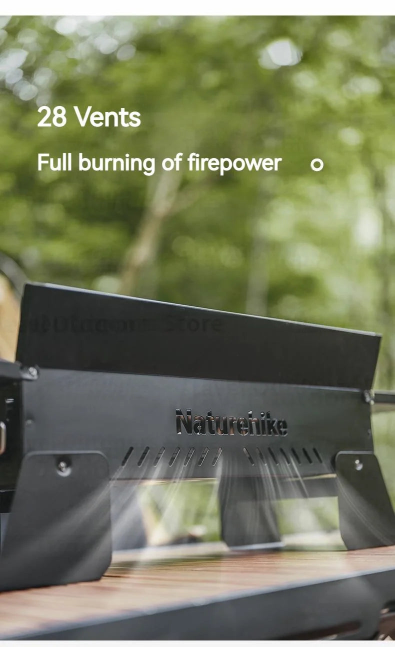 Naturehike Folding Desktop Grill Outdoor Portable Lightweight Barbecue BBQ Stove Burner Charcoal Grill Easy To Disassemble And Wash Camping Hiking