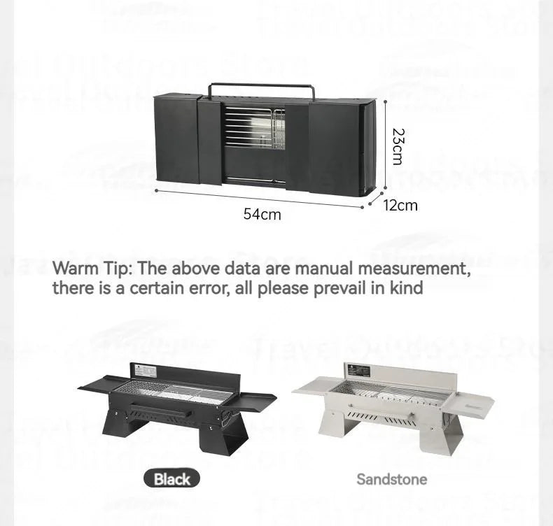 Naturehike Folding Desktop Grill Outdoor Portable Lightweight Barbecue BBQ Stove Burner Charcoal Grill Easy To Disassemble And Wash Camping Hiking