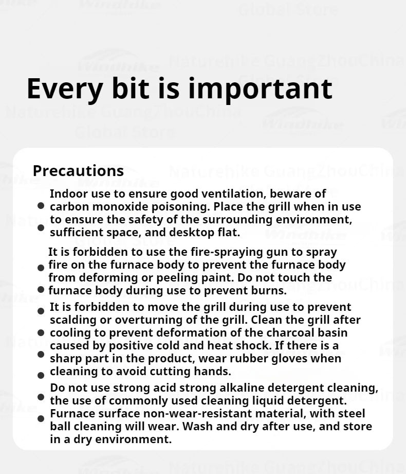 Naturehike Folding Charcoal Grill Outdoor Portable 1-2 Persons BBQ Desk Tabletop Stove Furnance Camping Picnic Barbecue Burner Cooking Grill Stand