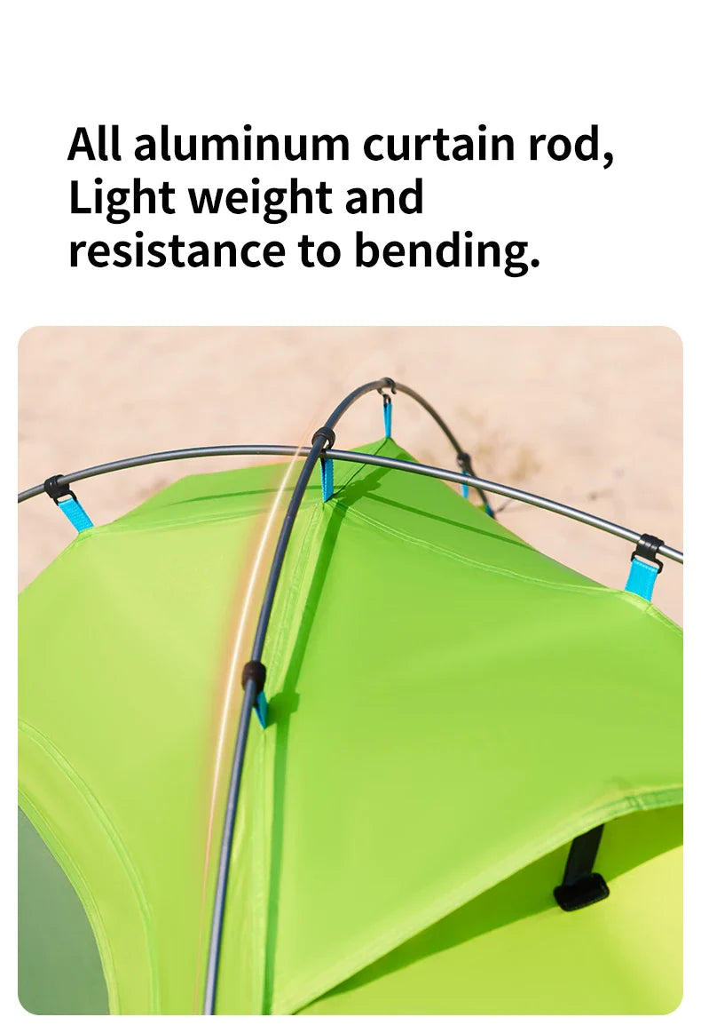 Naturehike P Series Single Deck Tent Portable Ultralight Foldable Single Layer 1-2 Persons UPF 40+UV Resistant Waterproof Camping Outdoor Mountaineering Hiking Family Heavy Duty Original Nature Hike