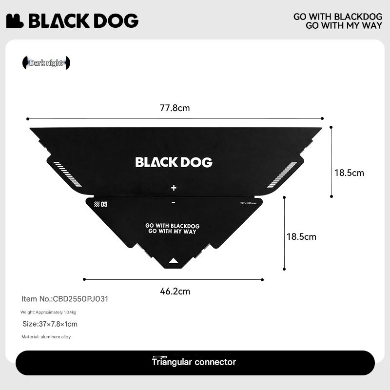 Blackdog MOVES Modular IGT Tactical Table Portable Black Folding Large Integrated Grill Table Up To 4.5 Units Of IGT Space Camping Kitchen BBQ Stove Table
