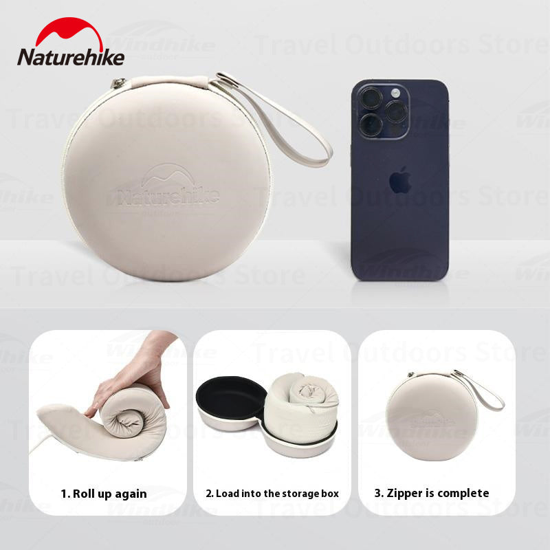 Naturehike Foldable U-Shaped Neck Pillow Portable Skin-Friendly Folding Breathable Memory Foam Cotton Sleeping Nap Airplane Supplies Travel Cushion