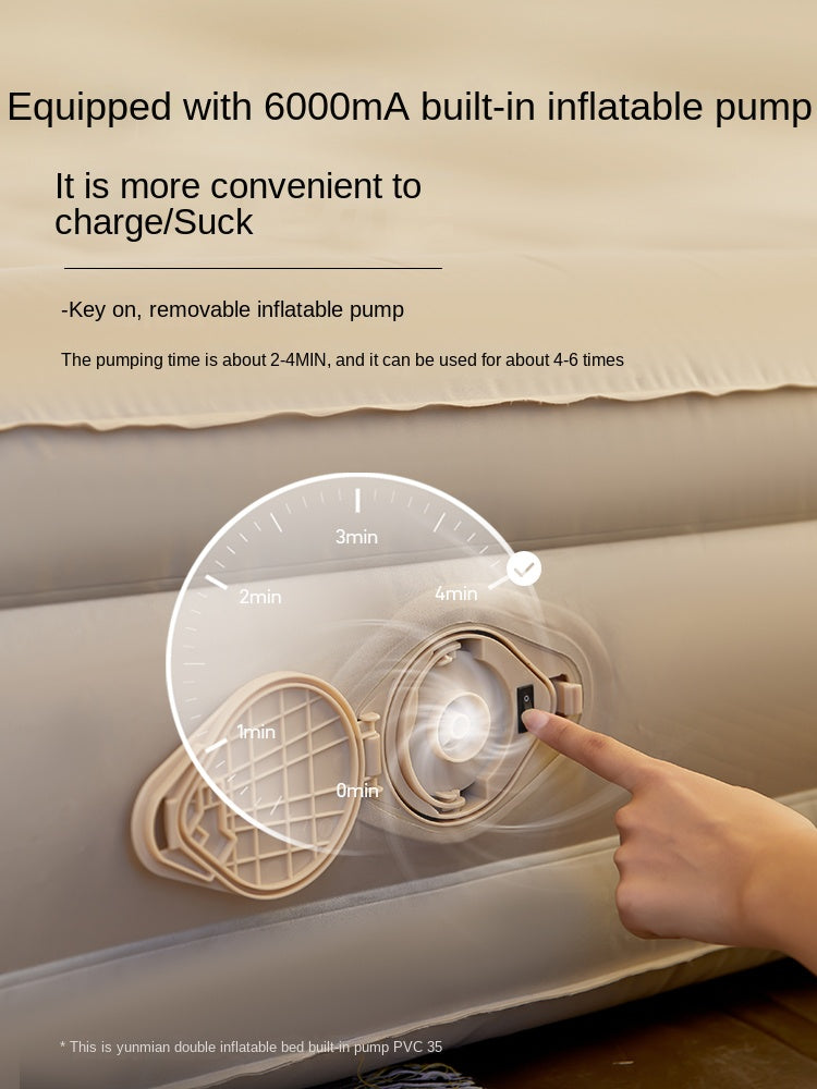 Mobi Garden Automatic Inflatable Mattress Outdoor Integrated Self-Inflating Tent Sleeping Heightened Air Cushion Bed Pad Built-in Electric Pump