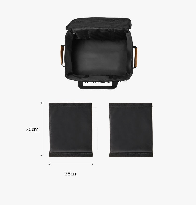 Naturehike PVC Storage Bag Outdoor Portable Lightweight Multipurpose 35L Picnic Toolbox Black Waterproof Kitchenware Storage Box Storage Box Camping
