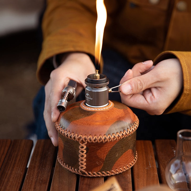 Naturehike Portable Gas Tank Lantern Camping Atmosphere Roman Candle Like Lamp Light Outdoor Camp Ambient Butane Fuel Lighting