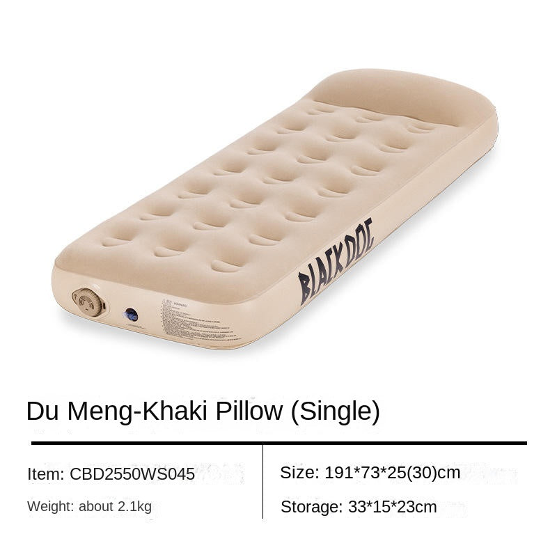 Blackdog CLOUD NEST Automatic Air Inflatable Bed Sleeping Pad 1-2 Persons Camping Home Use Single Queen Size Mattress Built-in Electric USB Charging Air Pump Lamp