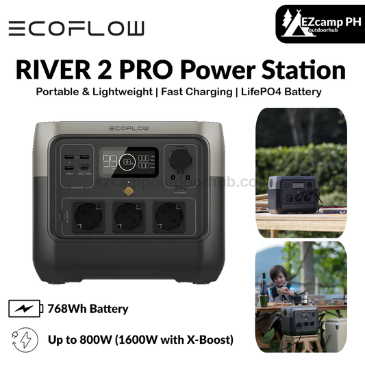 EcoFlow RIVER 2 Pro Power Station Charging In 70 Minutes 800W Up To 1600W With X-Boost Power Emergency Power Source Battery Backup Energy Storage