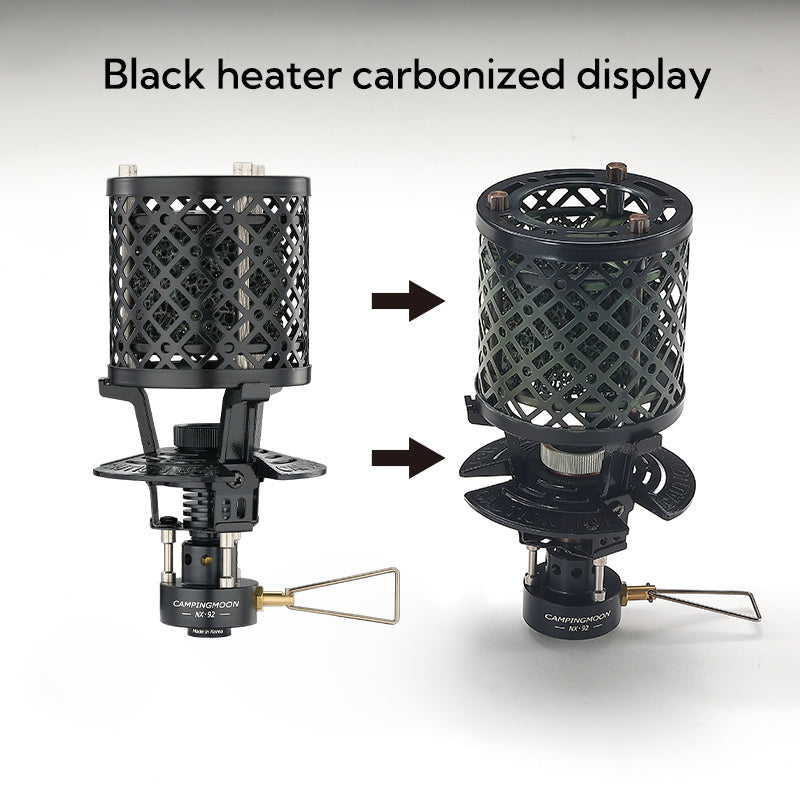 Campingmoon Portable Stainless Steel Butane Heating Lamp Camping Outdoor Durable BBQ Heating Lamp Warmer Heater Lamp Stove Butane Gas Fuel Lantern Hiking Beach Travel Heavy Duty Original Camping Moon