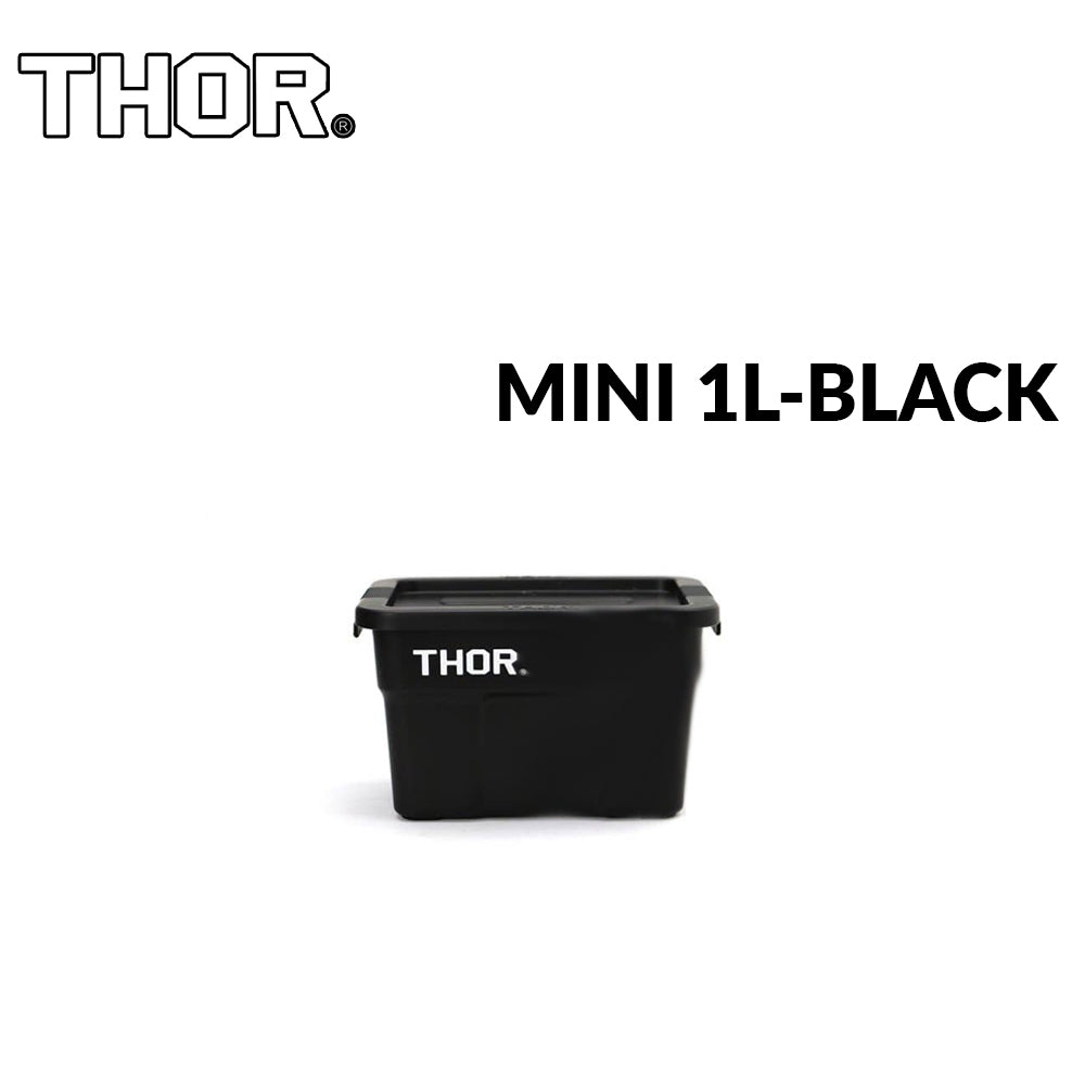 THOR ® Premium MINI 1L and LIMO 2.5L | 5L | 22L | 53L | 75L Stackable Storage Box with Lid Outdoor Rugged Plastic Boxes Wood Tabletop Stand Bracket