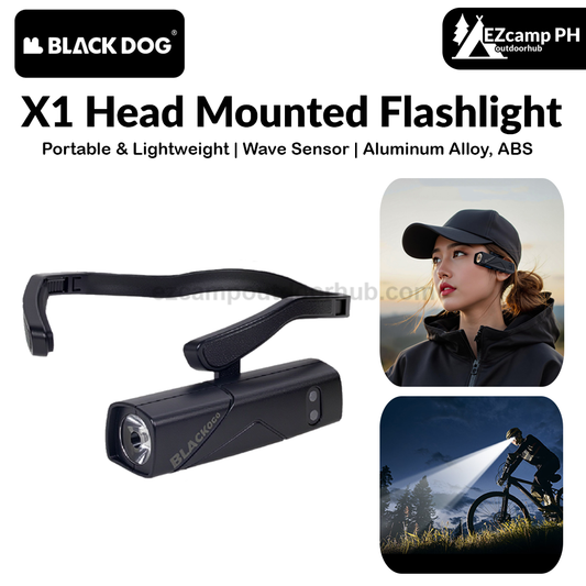BLACKDOG X1 Head Mounted Flashlight Portable Headlamp Strong Light Super Bright Light Rechargeable Ear Wear Outdoor Sports Night Running Lamp