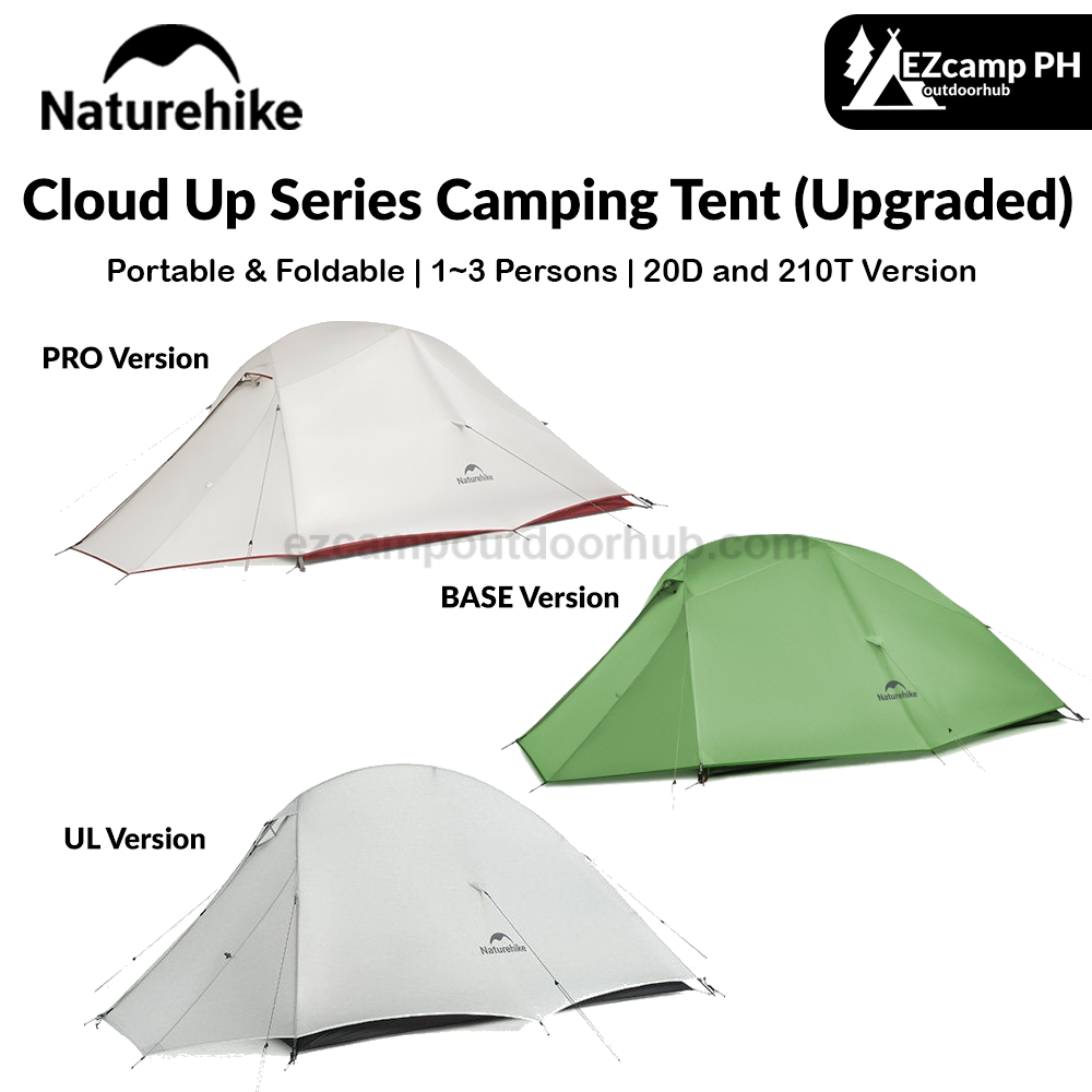 cloud up 1 tent Naturehike Cloud Up Series 1 2 3 Person Portable Ultralight Weight – EZcamp  Outdoorhub