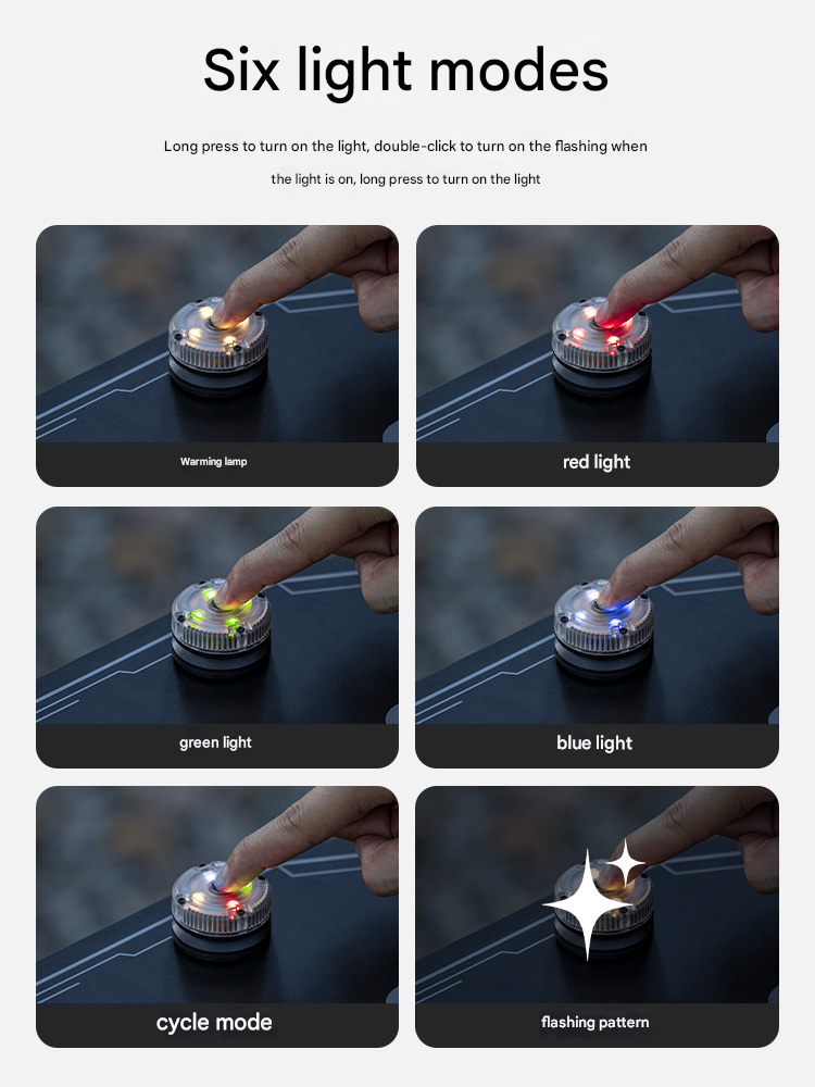 Blackdog DAWN Magnetic Mini Lamp LED Lantern Light 6 Lighting Modes Super Strong Magnet Outdoor Camping Hiking Up To 400h Battery Life USB Charging