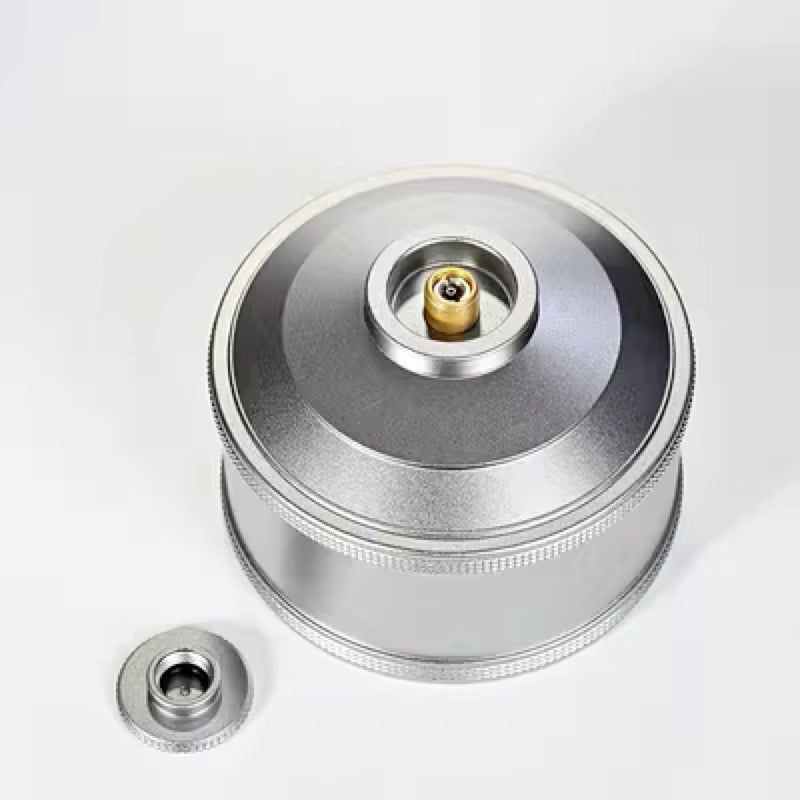 CAMPINGMOON BKTC-35 TC-35 Refillable Empty Screw Type Butane Canister Tank Premium CNC Finish Aluminum with Standard Nozzle Stove Lamp Lantern Torch