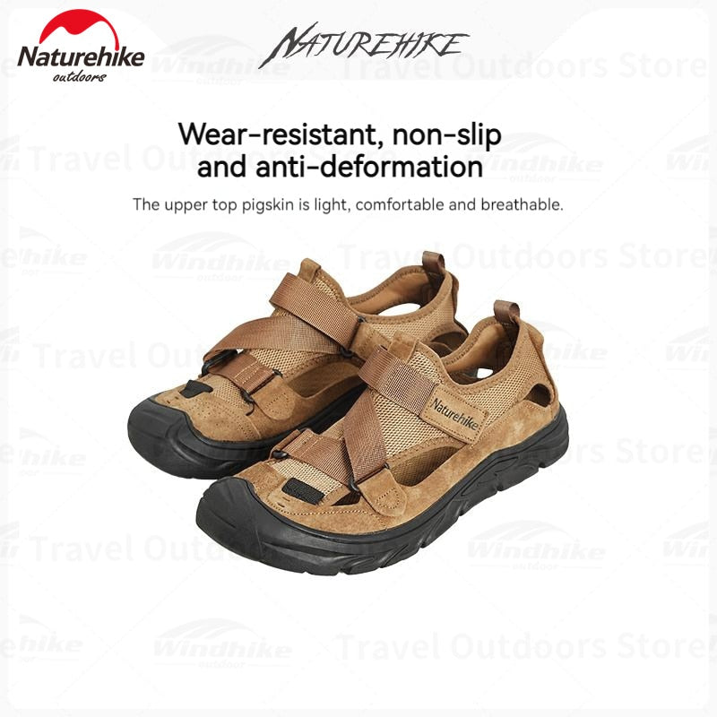 Naturehike Non-Slip River Tracing Shoes Men's Outdoor Portable Lightweight Breathable Mesh Summer Sandals Amphibious Wear-Resistant Wading Shoes