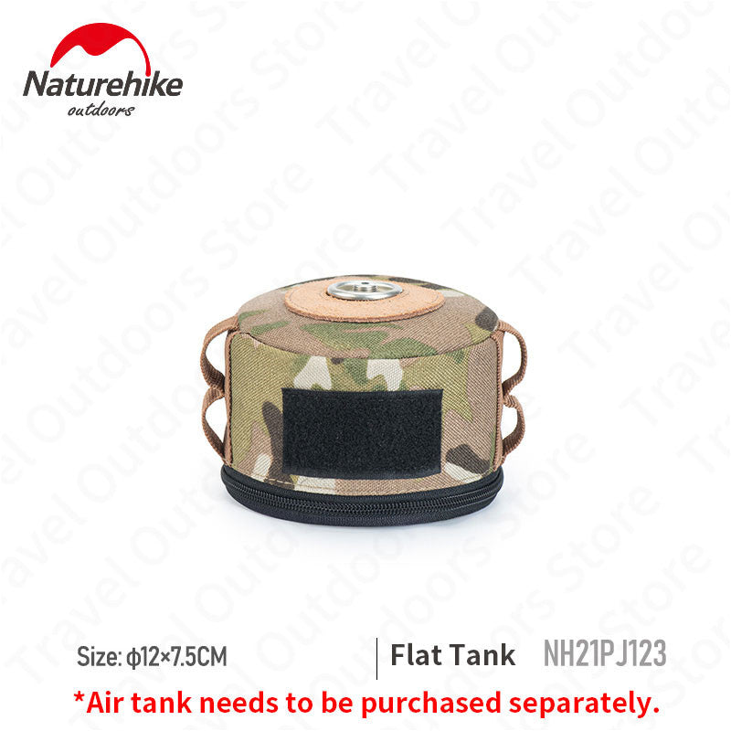 Naturehike Camouflage Air Tank Cover Ultralight Gas Butane Tank Protect Cover for 230g 250g 450g Tissue Box Outdoor Accessories Tool Camouflage Color