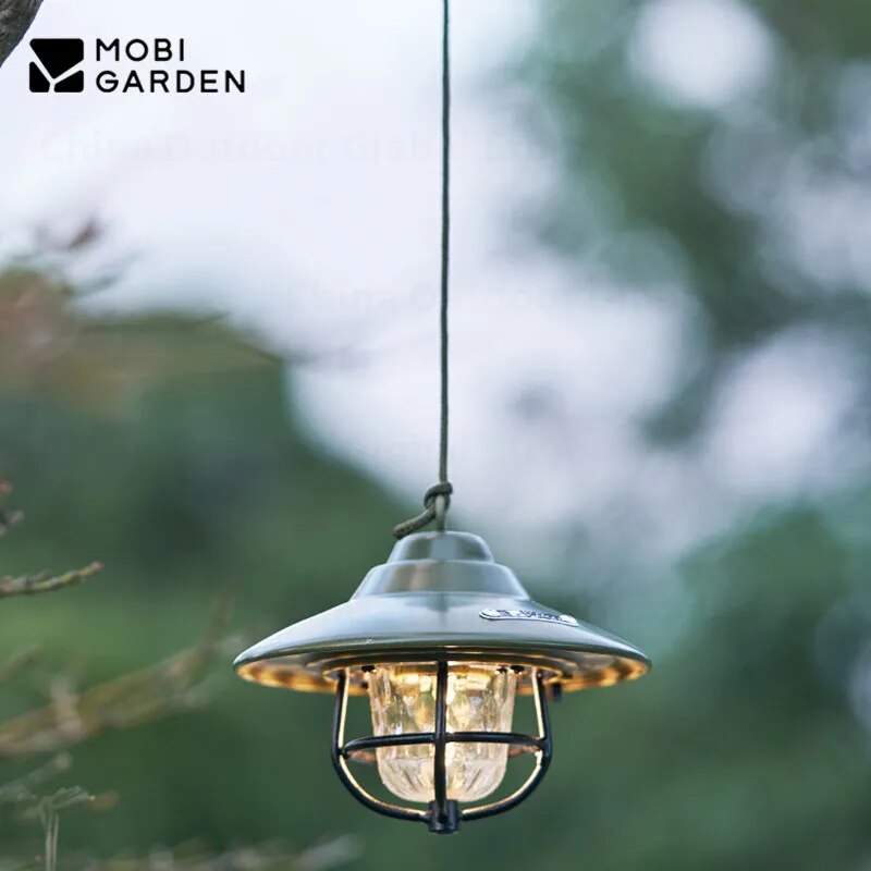 MOBI GARDEN Star Wish Ground Plug Lamp Atmosphere light Ultralight Portable Camping LED Light Outdoor IPX4 Waterproof Hanging Pendant Light Accessories Heavy Duty Original MobiGarden