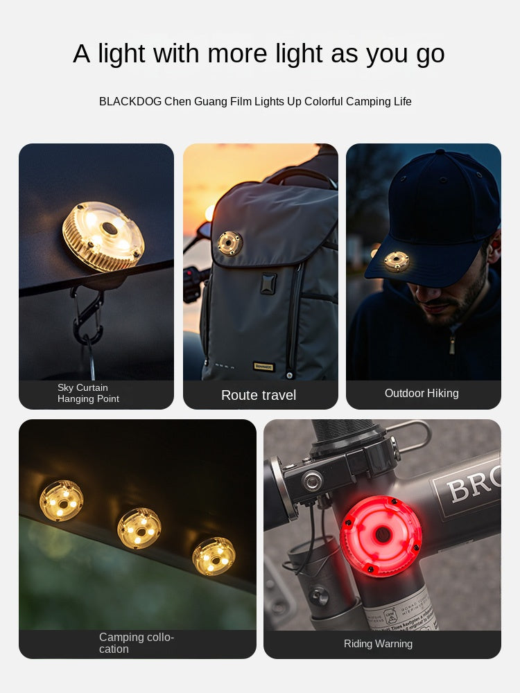 Blackdog DAWN Magnetic Mini Lamp LED Lantern Light 6 Lighting Modes Super Strong Magnet Outdoor Camping Hiking Up To 400h Battery Life USB Charging