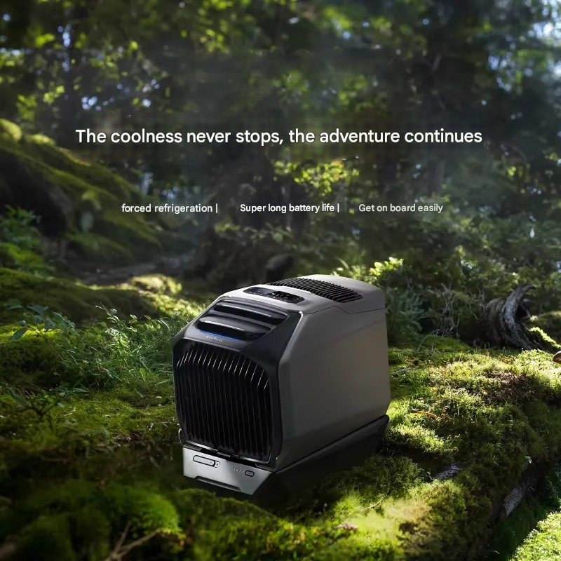 EcoFlow WAVE 3 Outdoor Air Condition Portable Multifunctional Large Capacity Long Battery Life Dual Cooling And Heating Function Wireless Control Mode Via App ABS LiFePO4