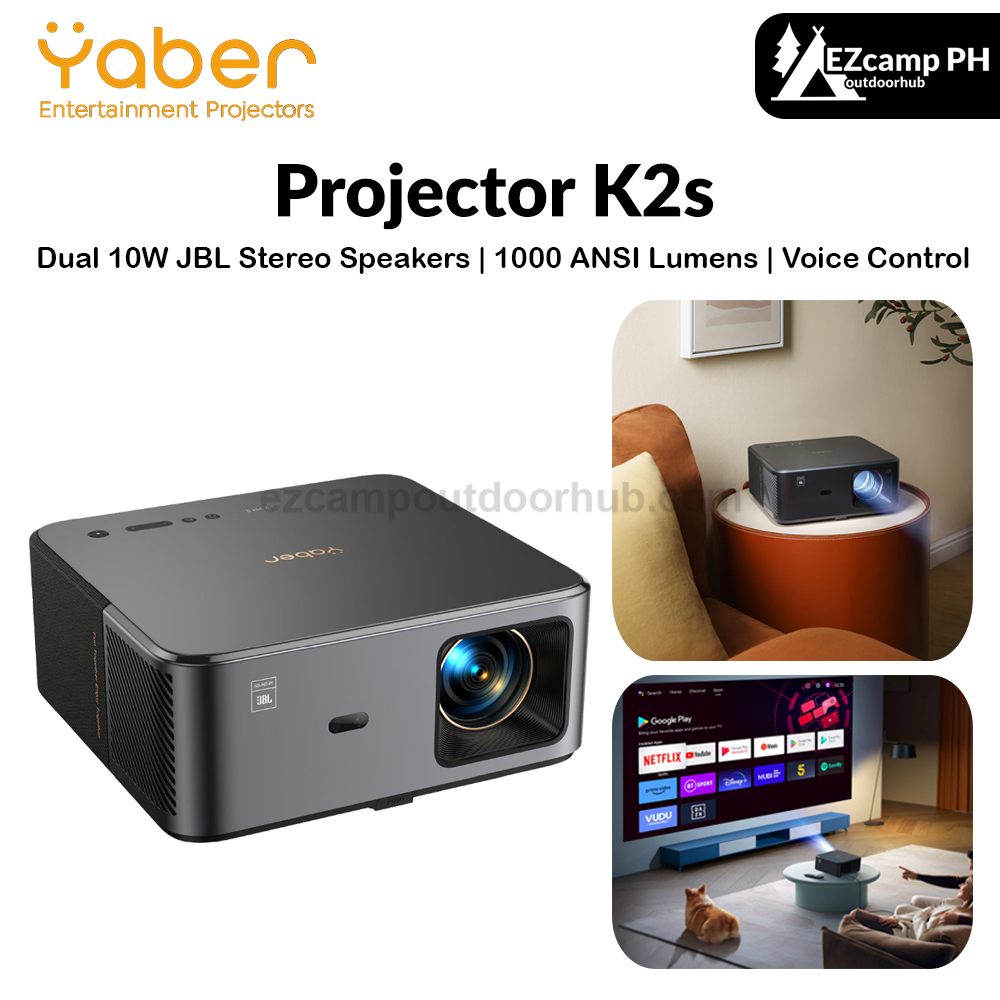 Yaber Projector K2s Multipurpose Auto Focus 1080P 1000 ANSI Lumens