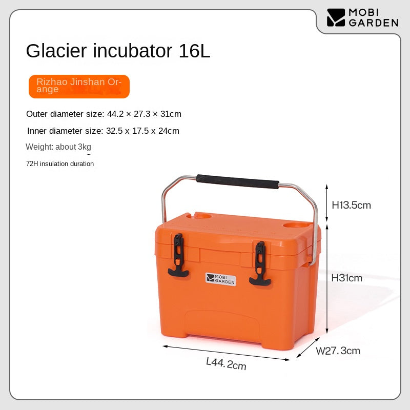 Mobi Garden GLACIER Incubator Cooler Series Multipurpose Storage Box 16/25/36/50/75L Capacities Up To 120H Hot & Cold Insulated Preservation Rotomolded Ice Drink Bucket