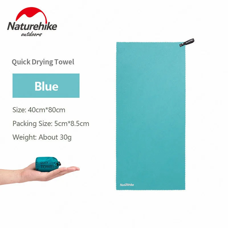 Naturehike Quick Drying Bath Towel Portable Lightweight Quick Dry Hand Face Bath Towel Strong Absorbent Travel Adult Kids Fast Micro Fiber Microfiber
