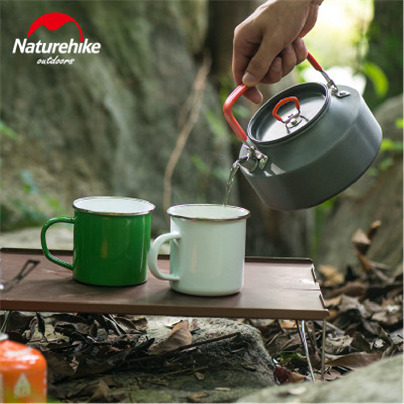 NatureHike 1.1L | 1.45L Outdoor Camping Cookware Kettle Aluminum Alloy Boil Boiling Water Coffee Pot Ultralight Tea Pot Camping Trip Tourism Hiking