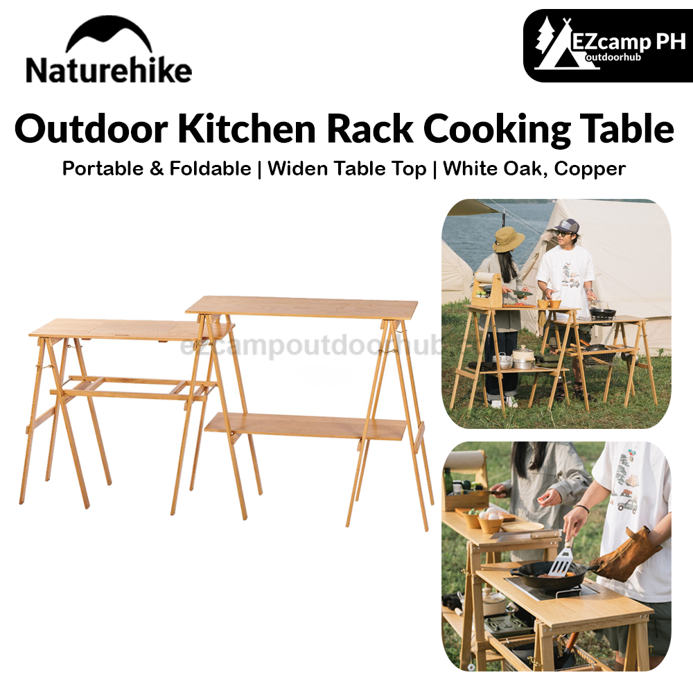 Naturehike Outdoor Kitchen Rack Cooking Table Portable Foldable