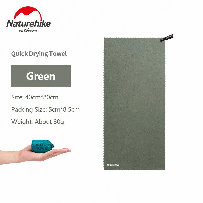 Naturehike Quick Drying Bath Towel Portable Lightweight Quick Dry Hand Face Bath Towel Strong Absorbent Travel Adult Kids Fast Micro Fiber Microfiber