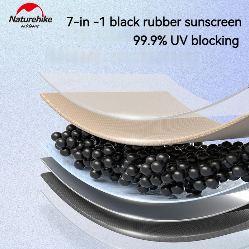 Naturehike CANOPY OF THE SKY LITE Portable Camping Sun Shelter Awning Canopy Tarp Tent UV Sunscreen Large Space 11㎡ / 17㎡ Sunshade Black Coating Vinyl