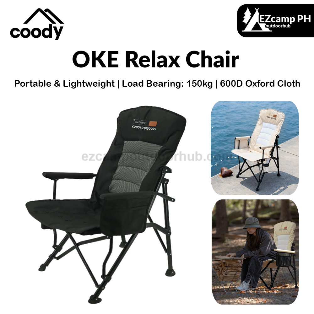 Coody OKE Relax Chair 136° Recliner Leisure Directors Chair Stable