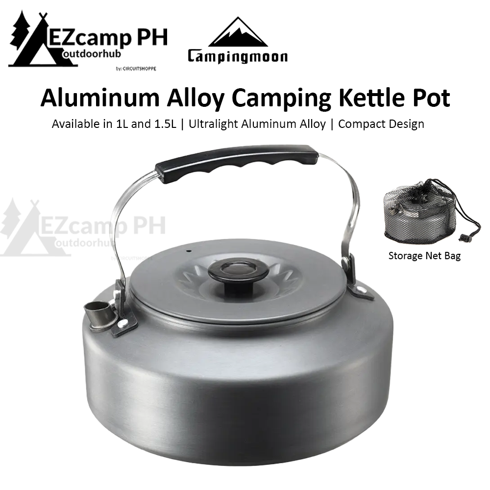 Camping Teapot 1.5L Fast Heating Stainless Steel Camping Teapot Outdoor  Camping Kettle Tea Kettle Compact Lightweight Coffee Pot