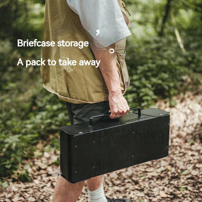 Naturehike Folding Desktop Grill Outdoor Portable Lightweight Barbecue BBQ Stove Burner Charcoal Grill Easy To Disassemble And Wash Camping Hiking