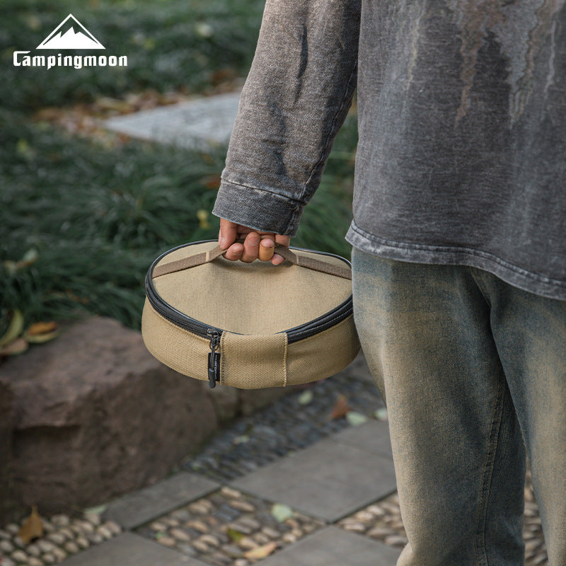 Campingmoon S397 Series Dish Plate Set Stainless Steel Tableware Anti-Corrosion Outdoor Camping Sold Set Or Per Piece With Optional Storage Bag