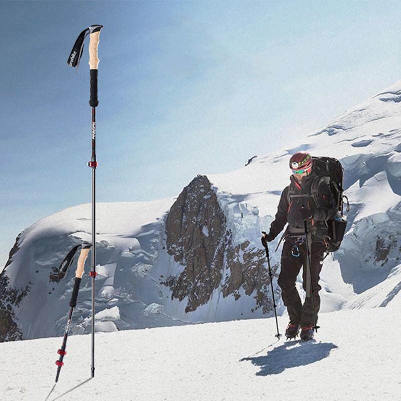 Naturehike FAR WIND Series Carbon Fiber Trekking Pole Telescopic Cork Handle Stick Trek Walking Light Weight Walk Rod Pole Men Woman Folding Equipment