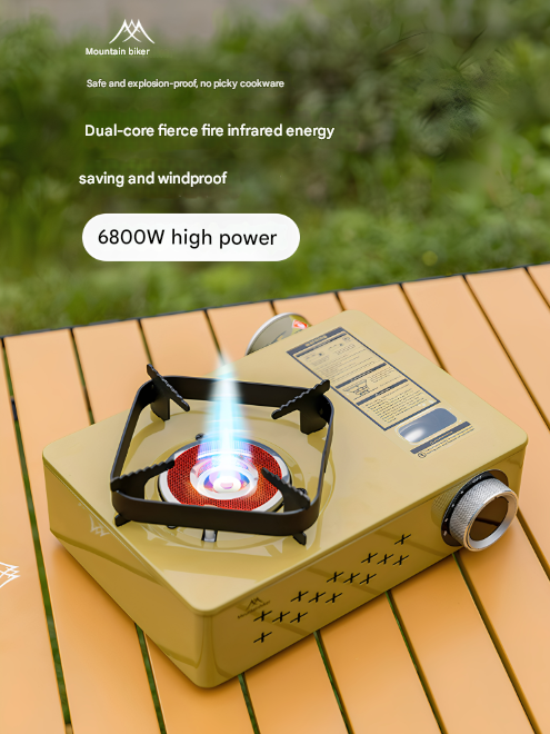 Mountainhiker STARLIGHT Infrared Butane Canister Stove Magnetic Nozzle Type Cassette Fuel LPG Compatible High Fire Power Up To 6.8Kw Outdoor Burner With Case