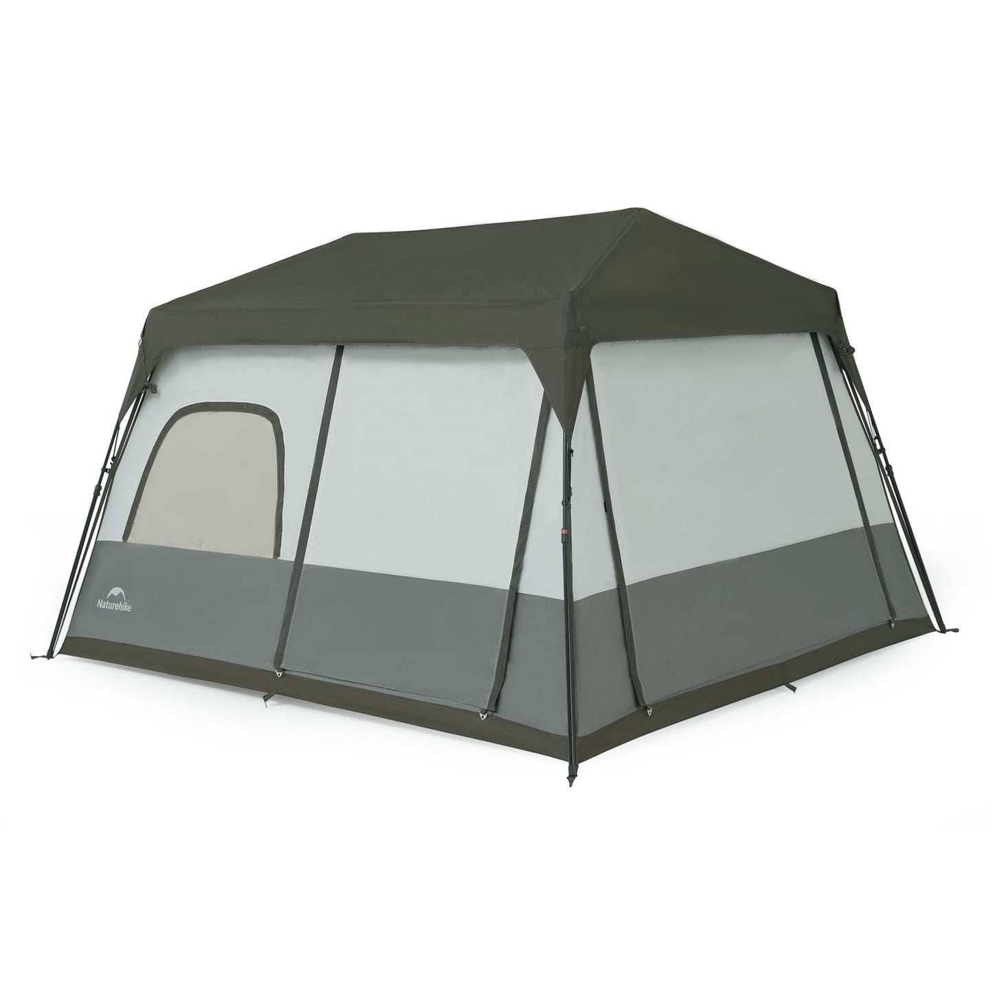 Naturehike CAPE 8.3 Fast Automatic Tent 8.3m² Interior Space Cabin Style 1 Bedroom 3 Door Tent for up to 4-6 Person Outdoor Camping Waterproof Windproof 60s Quick Build Auto Poles Nature Hike village