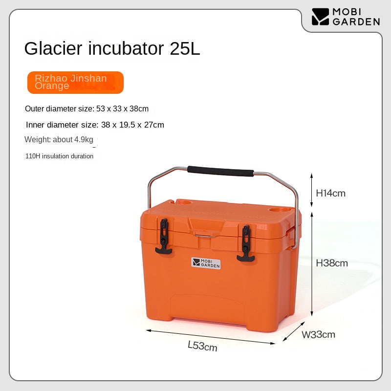 Mobi Garden GLACIER Incubator Cooler Series Multipurpose Storage Box 16/25/36/50/75L Capacities Up To 120H Hot & Cold Insulated Preservation Rotomolded Ice Drink Bucket
