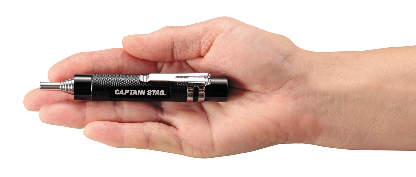 CAPTAIN STAG UG-3284 Fire Starter & Blow Stick Set Portable Igniter Fire Breathing Stick Set Extendable Blower Rod Flint Ignitor Outdoor Camping Survival Tool